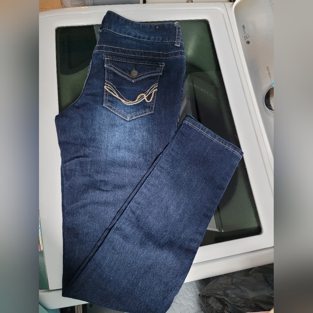 Womens Rue 21 3/4 Long mid-rise skinny jeans
